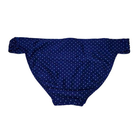 Sunproof by Weatherproof 2 Piece Stripe & Polka Dot Bikini Juniors Size 9 Navy - Picture 6 of 10